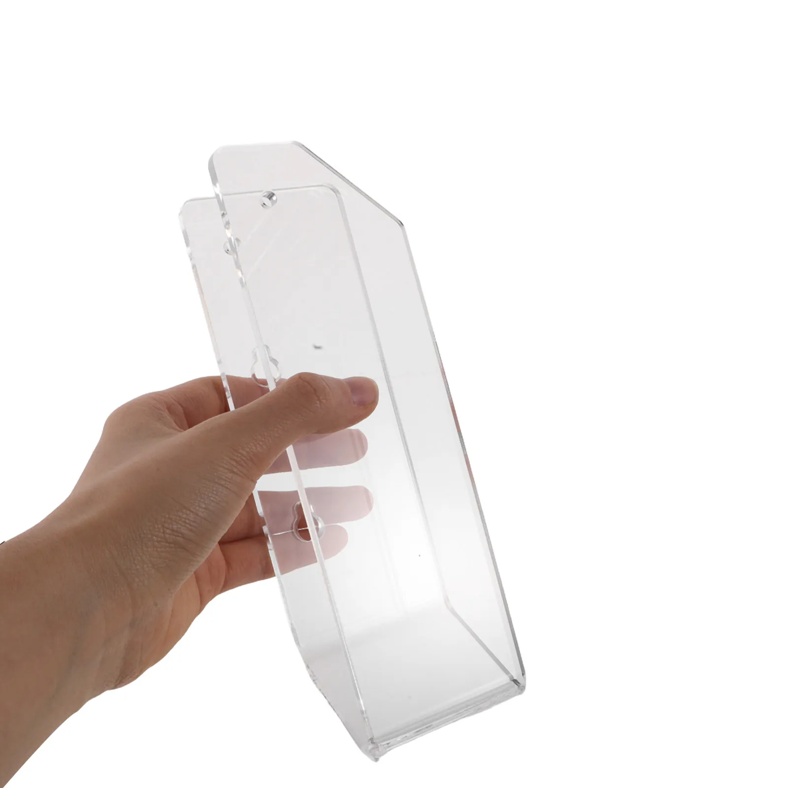 

1Set Clear Acrylic Under Desk Laptop Mount Transparent Laptop Holder for Tablet Keyboard Space Saving Desktop Organizer