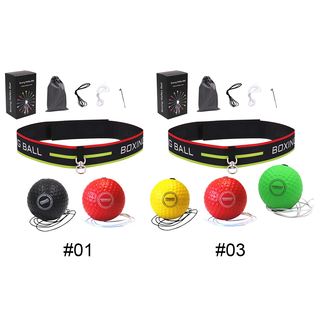 كرة الملاكمة المنعكسة المثبتة على الرأس، كرة رأس الملاكمة، قابلة للتعديل، ملحقات معدات التمرين خفيفة الوزن