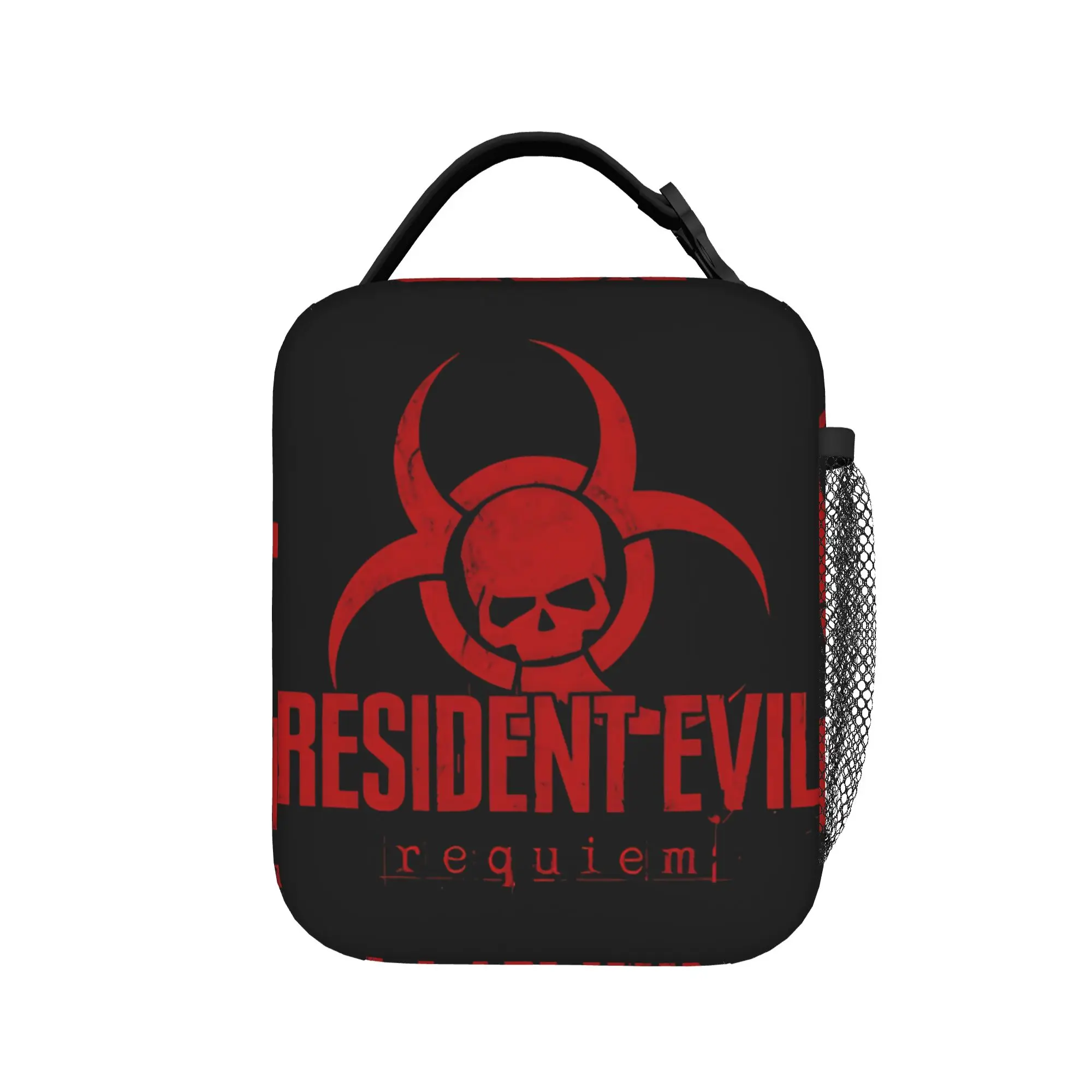 

Сумка для обеда Resident Evil Requiem, школьный ланч-бокс для взрослых, эстетичная термосумка для обеда, портативная сумка-холодильник из оксфордской ткани на молнии