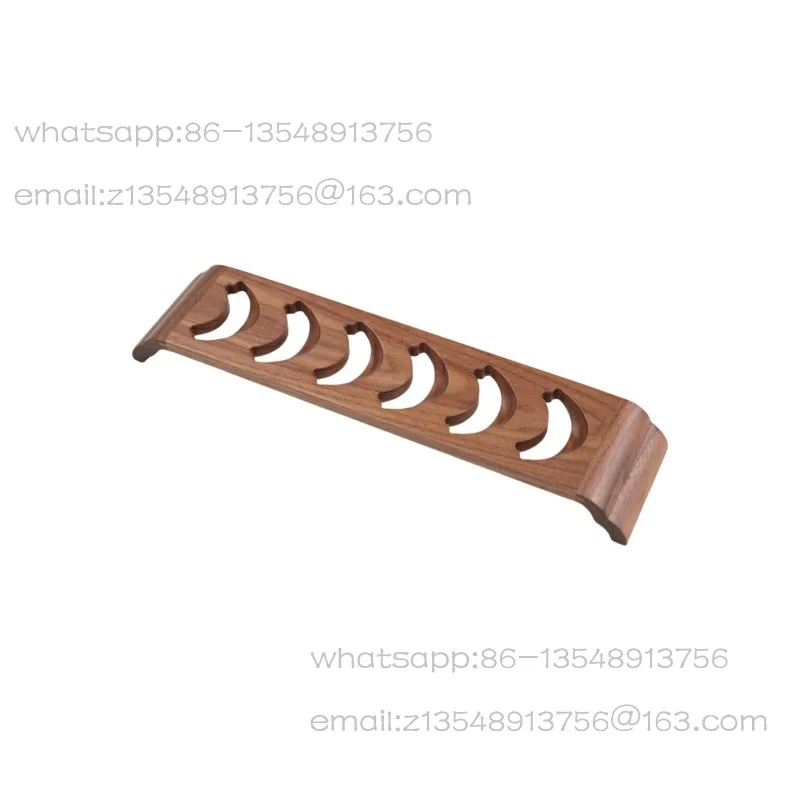 

Black walnut teacup tea set storage rack, solid wood desktop teacup placement drain rack tea ceremony accessories