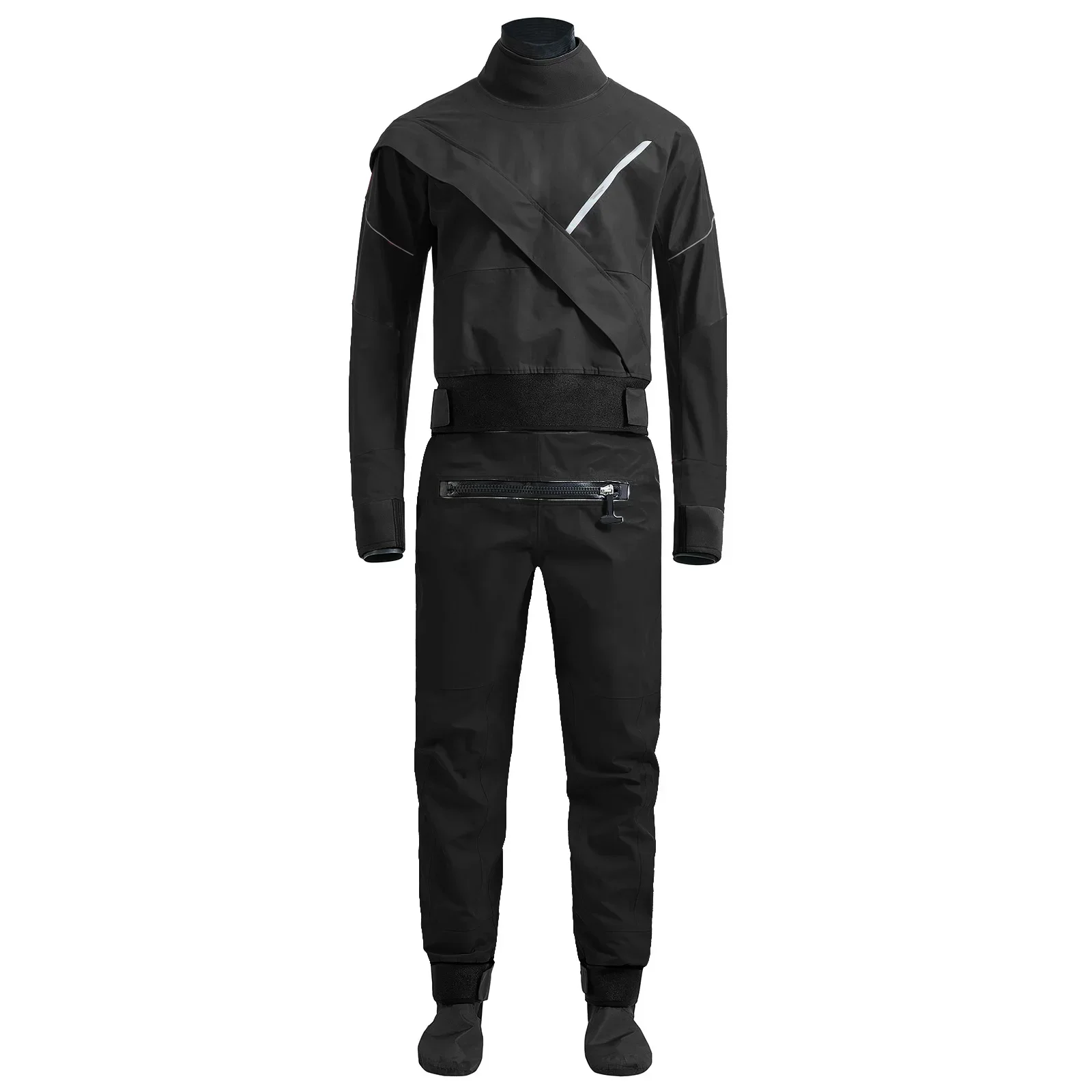 Customization 3 Layer Waterproof Breathable Rowing Dry Suit  Neutral Latex Neck Wrist Neckseal Neoprene Dry suit