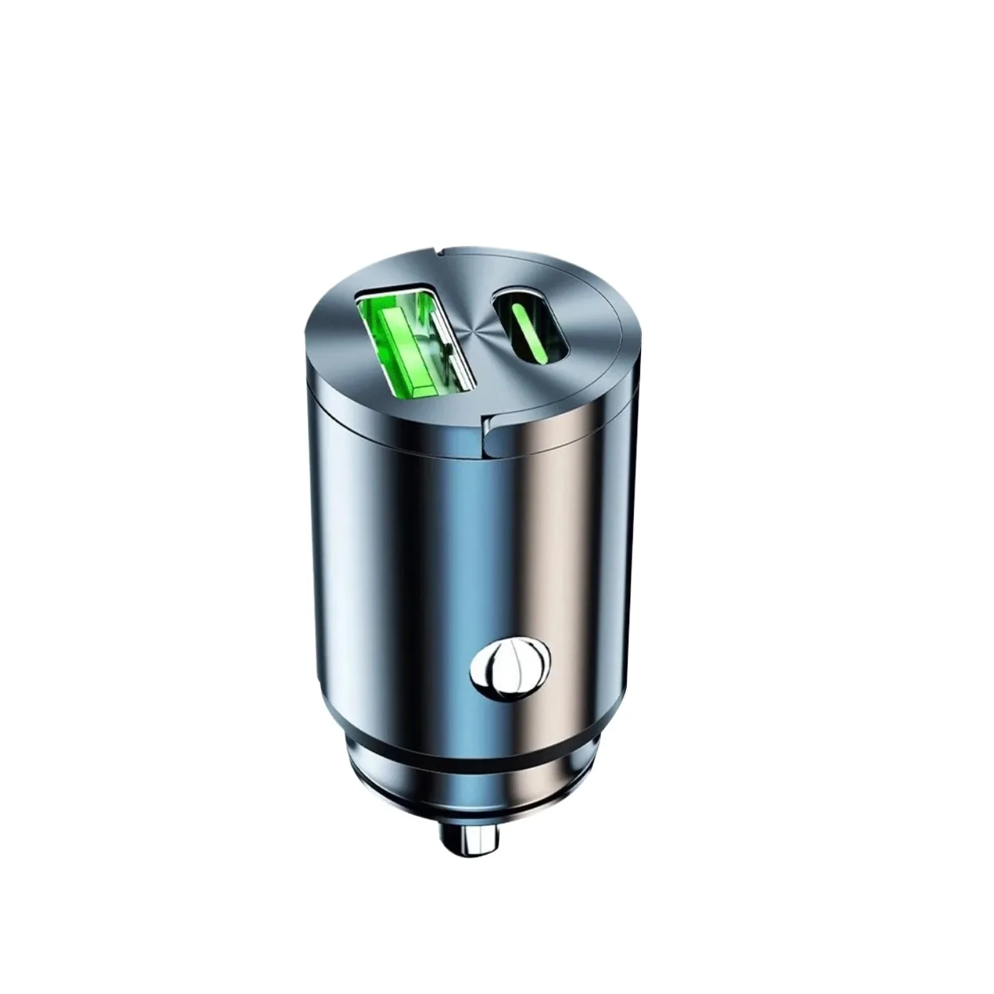 200W Mini ładowarka samochodowa do szybkiego ładowania iPhone'a QC3.0 Mini PD USB Type C samochodowa ładowarka do telefonów komórkowych Xiaomi Samsung Huawei — 2