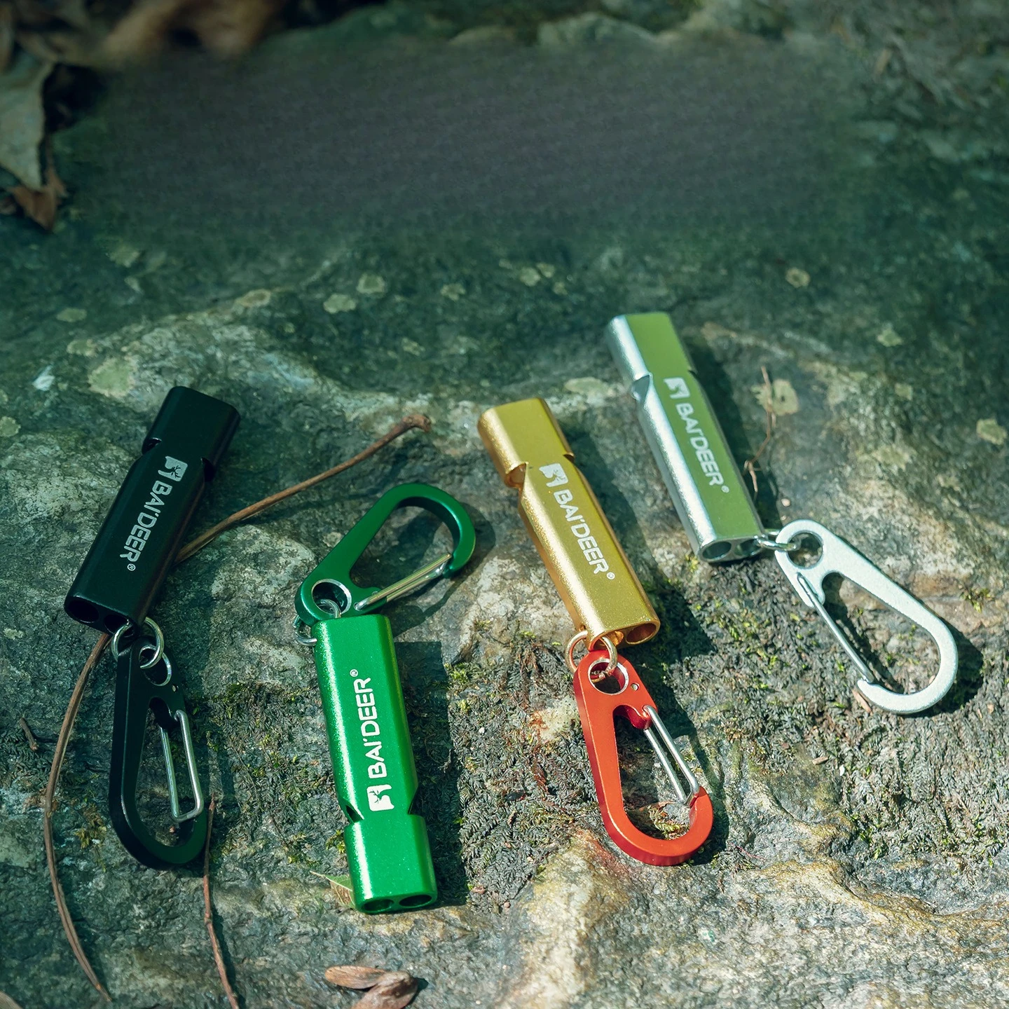 Loud Outdoor Emergency Survival Whistle with Lanyard, Portable Aluminum Alloy Safety Whistle