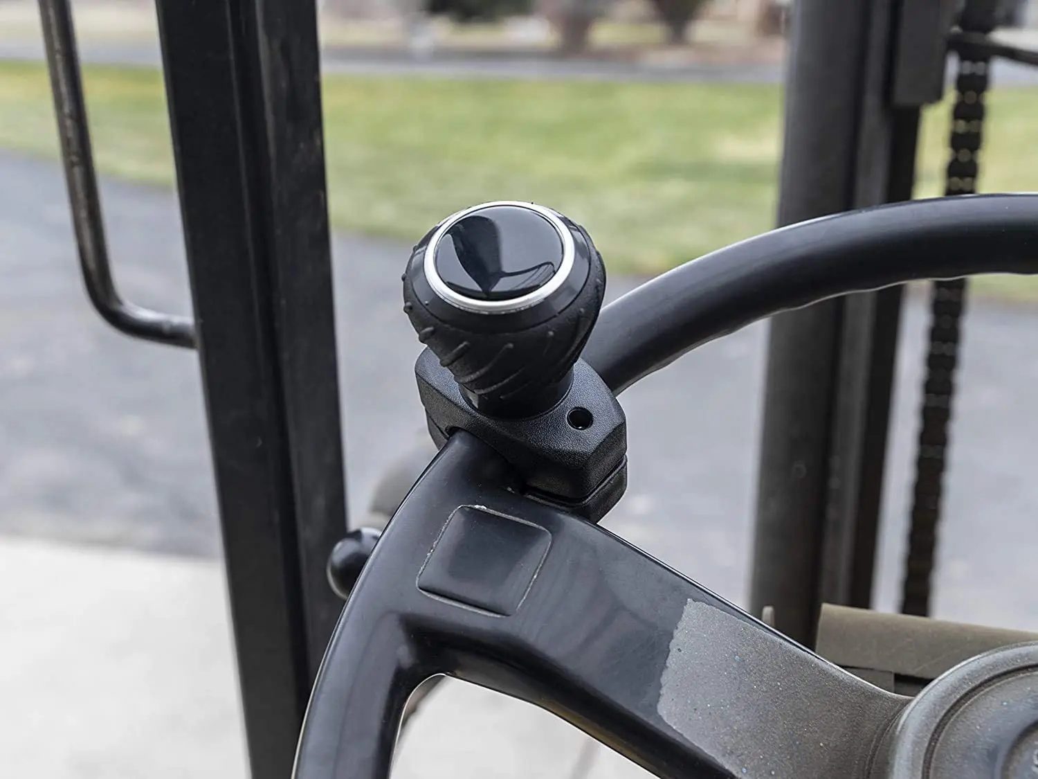1PC Car Turning Steering Wheel Booster Spinner Knob Degree Rotation Metal Bearing Power Handle Ball Shaped Helper Hand Control