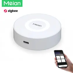 Meian Tuya Smart Gateway Hub Zigbee3.0 Multi-Mode Smart Home Wifi Bluetooth APP Wireless Remote Control Via Tuya/ Smart Life APP