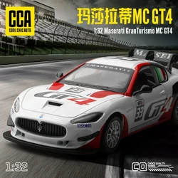 CCA 1:32 Maserati Gran Turismo MC GT4 simulation alloy die-casting model display bottom car model seat set collection gift