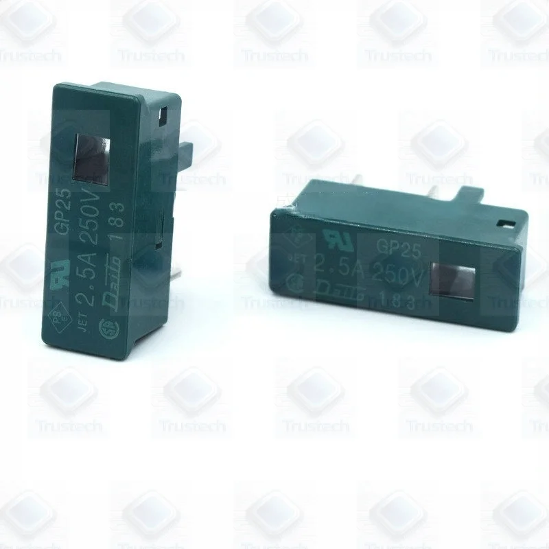 Original 5 Pieces of Fuses: GP16 1.6A, GP20 2A, GP25 2.5A, GP50 5A, GP75 7.5A, 250V