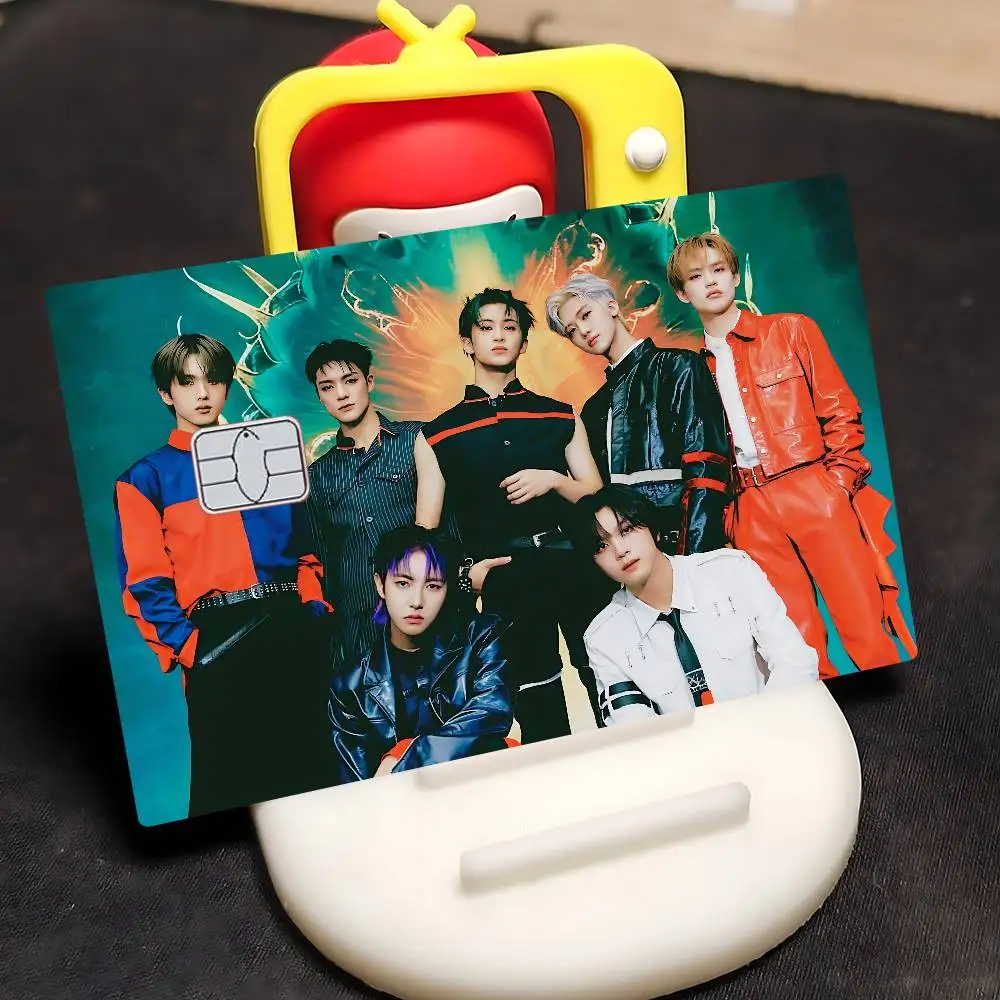 حلم Kpop-P Boy Group N-Nct بطاقة ملصقات أنيمي ماتي الجبهة الجلد لاصق غشائي غطاء ل رقاقة صغيرة بطاقة الائتمان بطاقة الخصم
