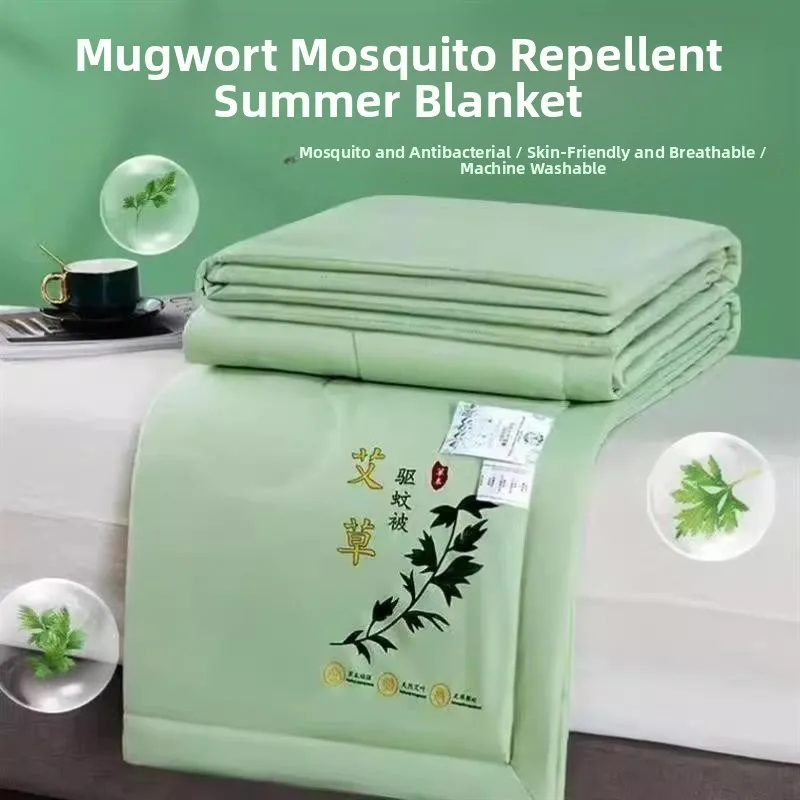 

Летнее охлаждающее травяное одеяло Artia Double Size для студенческих общежитий, легкое, с наполнителем из волокна, для кровати