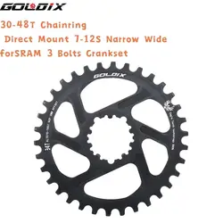 GOLDIX FORGXP Road Bike 30-48T Chainring Direct Mount 7-12S Narrow Wide Bicycle Chainwheel forSRAM 3 Bolts Crankset Cycling Part