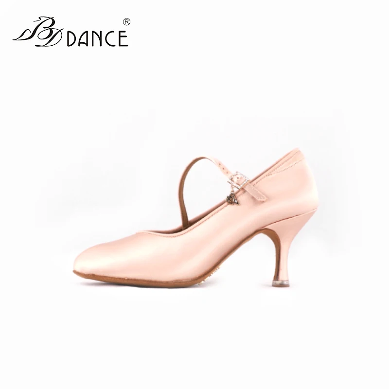 TOP Dance Shoes Ballroom Women Latin Shoes Modern Jazz Imported Satin Wear-Resistant Sole  Upgrade QualityBD 138 BDSALSA