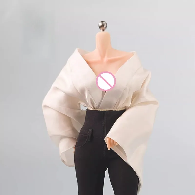 

Комплект одежды для женской фигурки солдата в масштабе 1/6: кимоно, черные брюки с высокой талией, модель для 12-дюймовых фигурок VCD-01A, декор, DIY