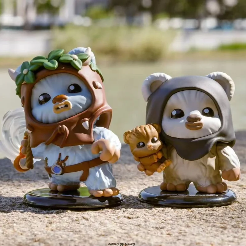 

Подлинные популярные игрушки Ewok Cosbi Shake Head, глухая коробка из ПВХ, милая фигурка, милая мини-кукла, настольный декор, детские подарки на день рождения