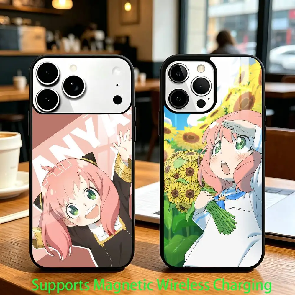 S-Spy x F-Family A-Anya F-Forger Phone Case For iPhone 18 17,16,15,14,13,12,Plus,Pro Supports Magnetic Wireless Charging