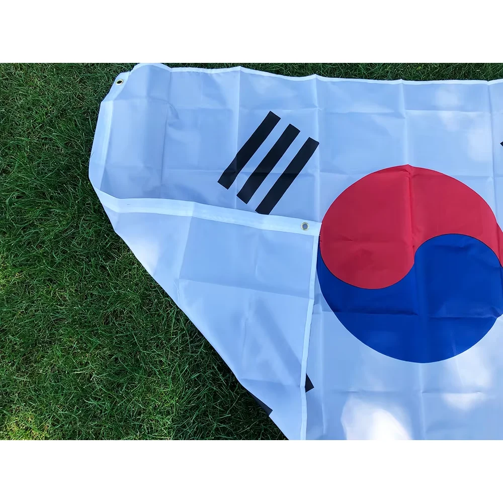 TIKI FLAG كوريا الجنوبية العلم 90x150 سنتيمتر البوليستر معلقة راية Kor Kr كوريا الجنوبية العلم الوطني للديكور المنزل #1