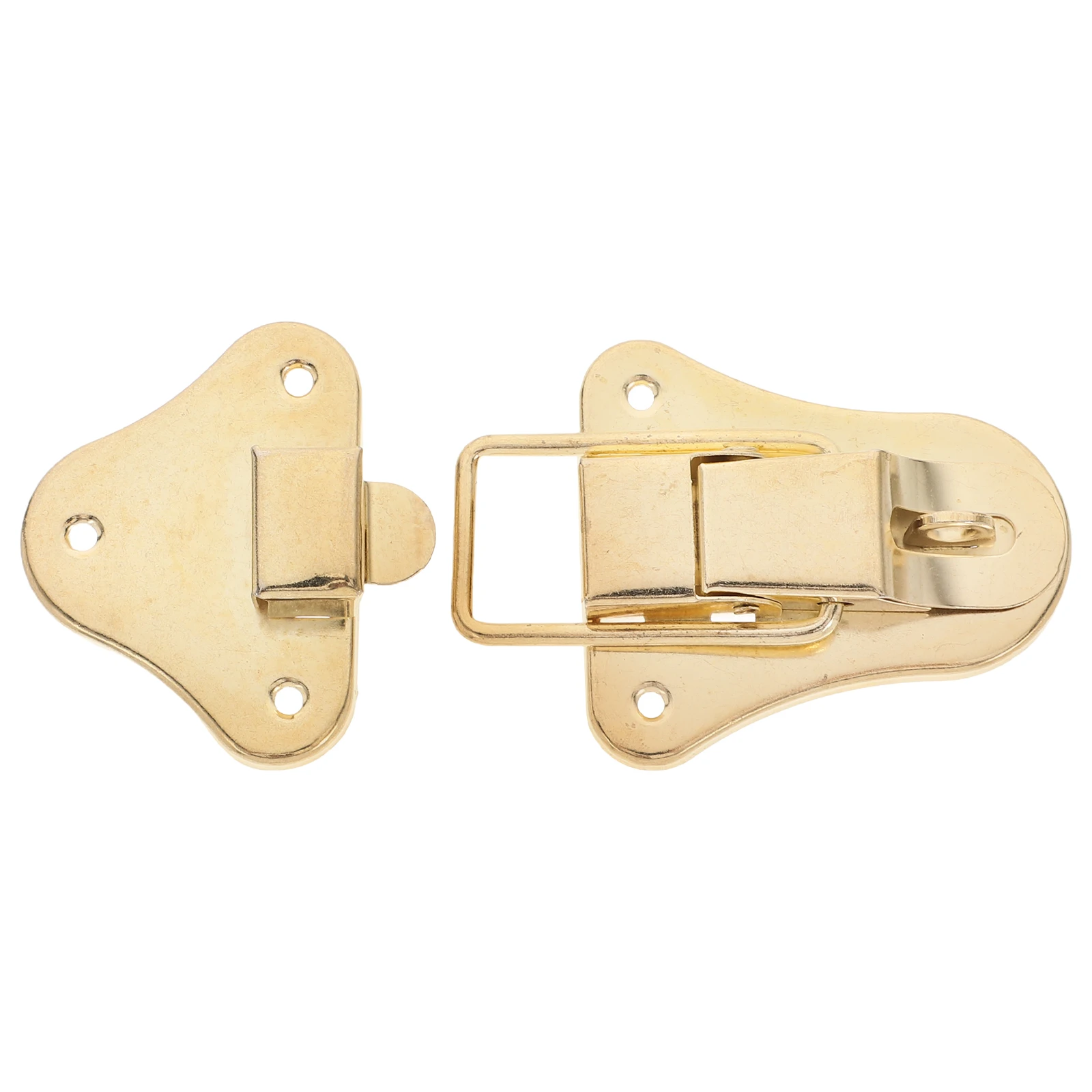 

1 Set Of Iron Chest Latch Hardware Duckbilled Hasp Clasp Toggle Lock For Jewelry Box Suitcase Cabinet Replacement Small