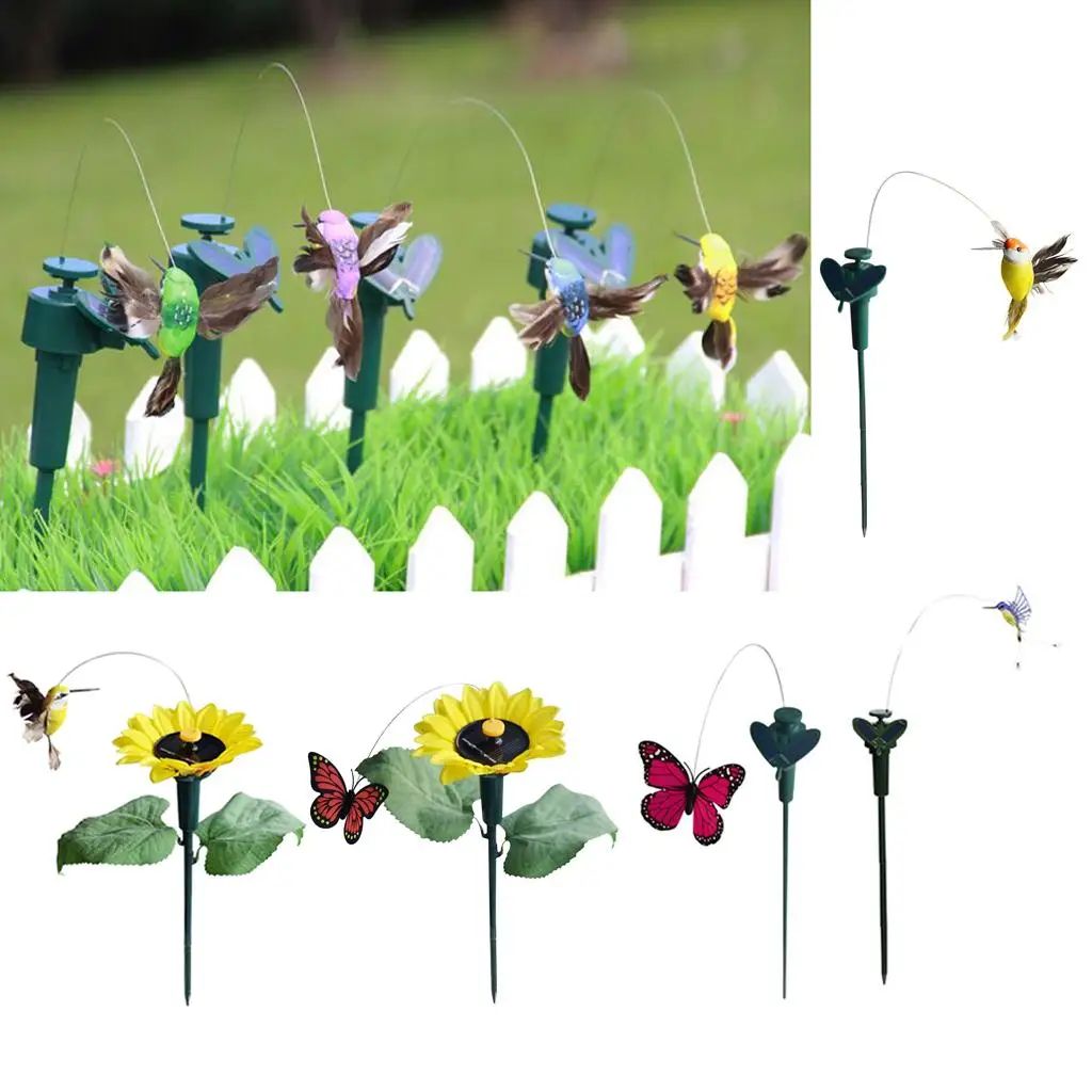 

5 Kinds Fluttering Butterfly Bird Solar Or Battery