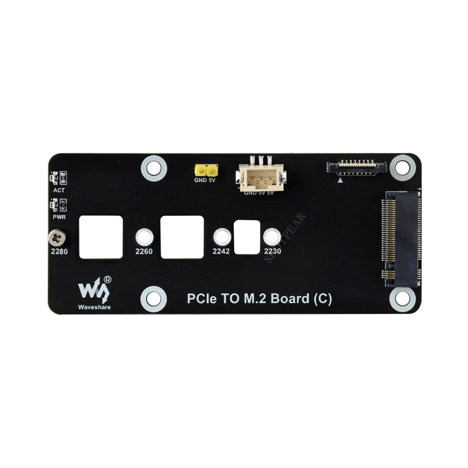 Raspberry Pi 5 PCIe to M.2 NVMe HAT SSD C Gen2 And Gen3 Modes Pi5-PCIe-2280-2260-2242-2230 Adapter Board Booting PI5 From SSD