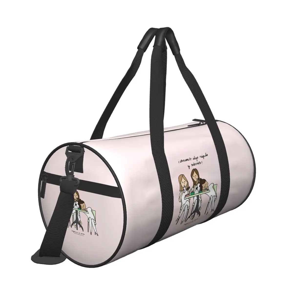 Enfermera En Apuros Nurse Sport Bags Gym Accessories Gym Bag Weekend Male Female Printed Handbag Training Colorful Fitness Bag