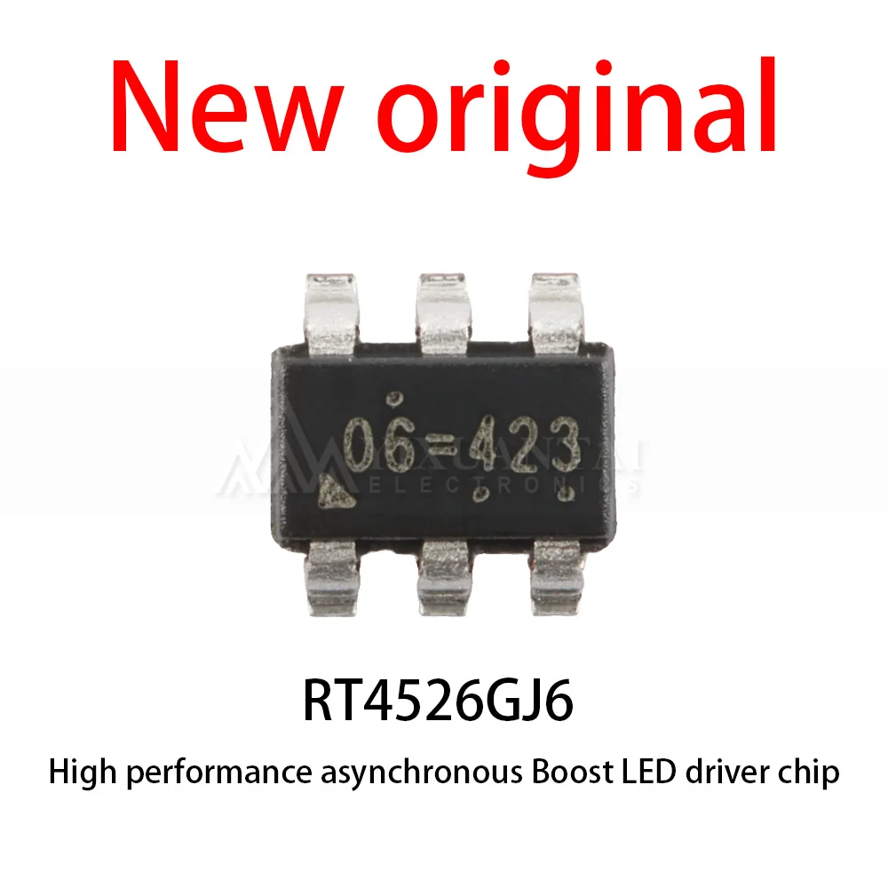 10-100Pcs/Lot New original RT4526GJ6 RT4526 SOT-23-6 high-performance asynchronous Boost LED driver chip ﻿