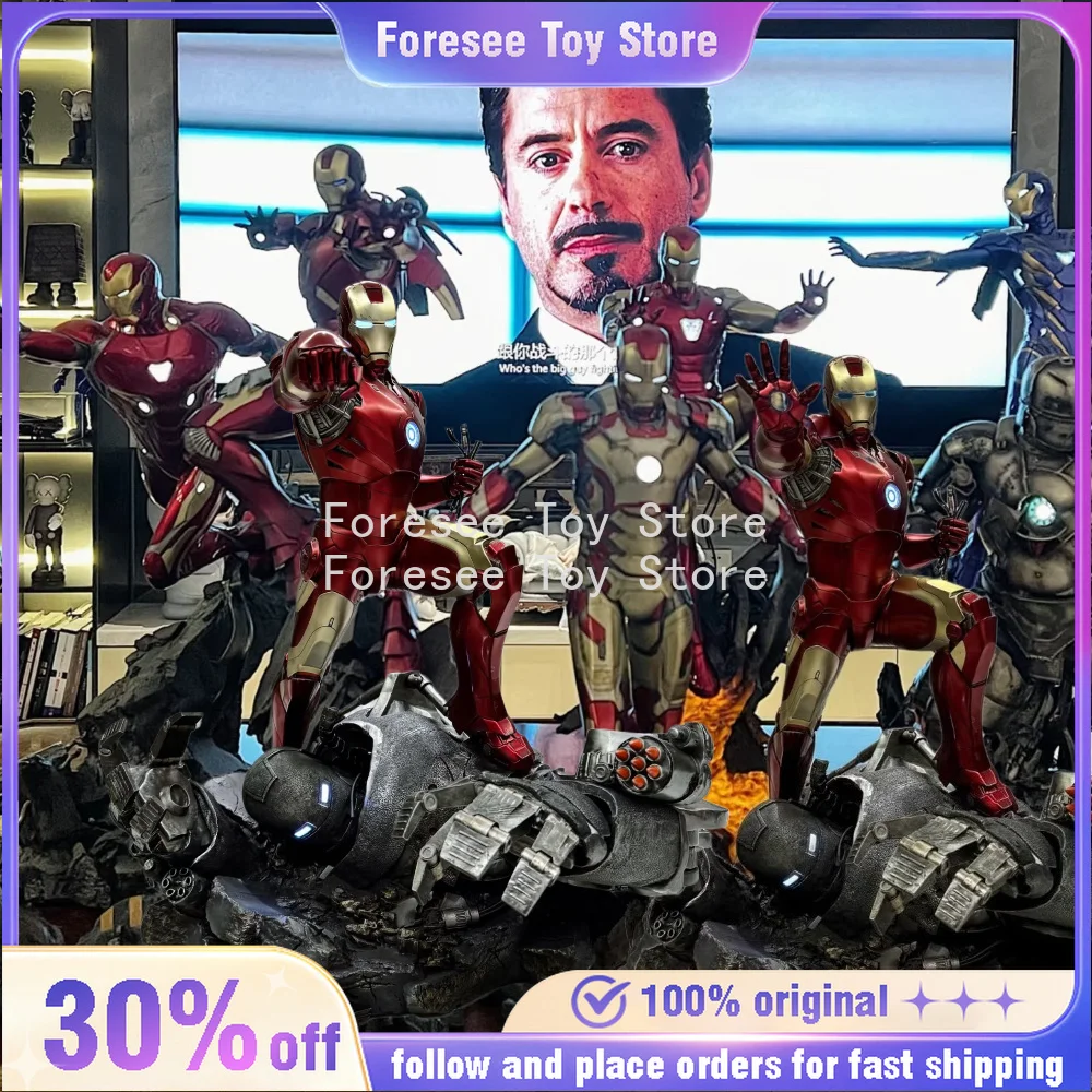

Iron Man The Avengers 1/4 Movie Figure Resin Model Statue Desktop Children's Day Gifts Puzzle Toy