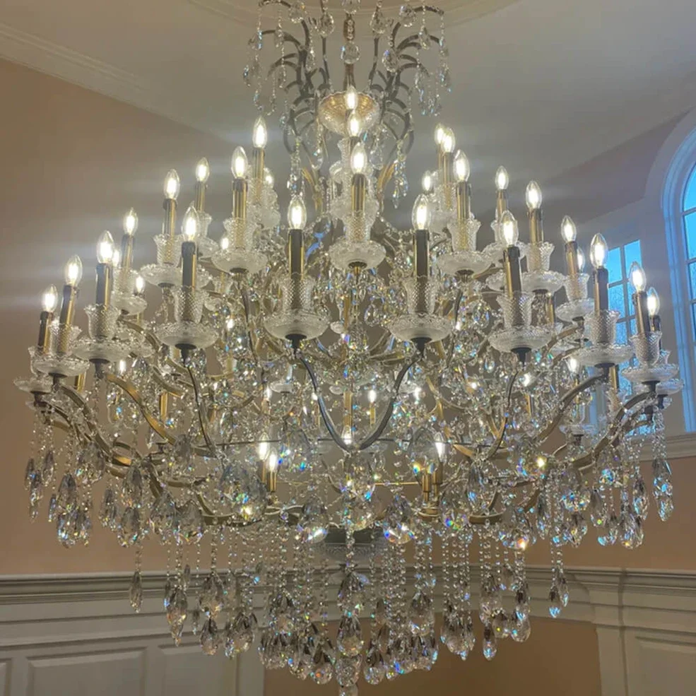 66  Rococo Style Maria Theresa Crystal  Hotel Banquet Decoration Classical K9 Crystal