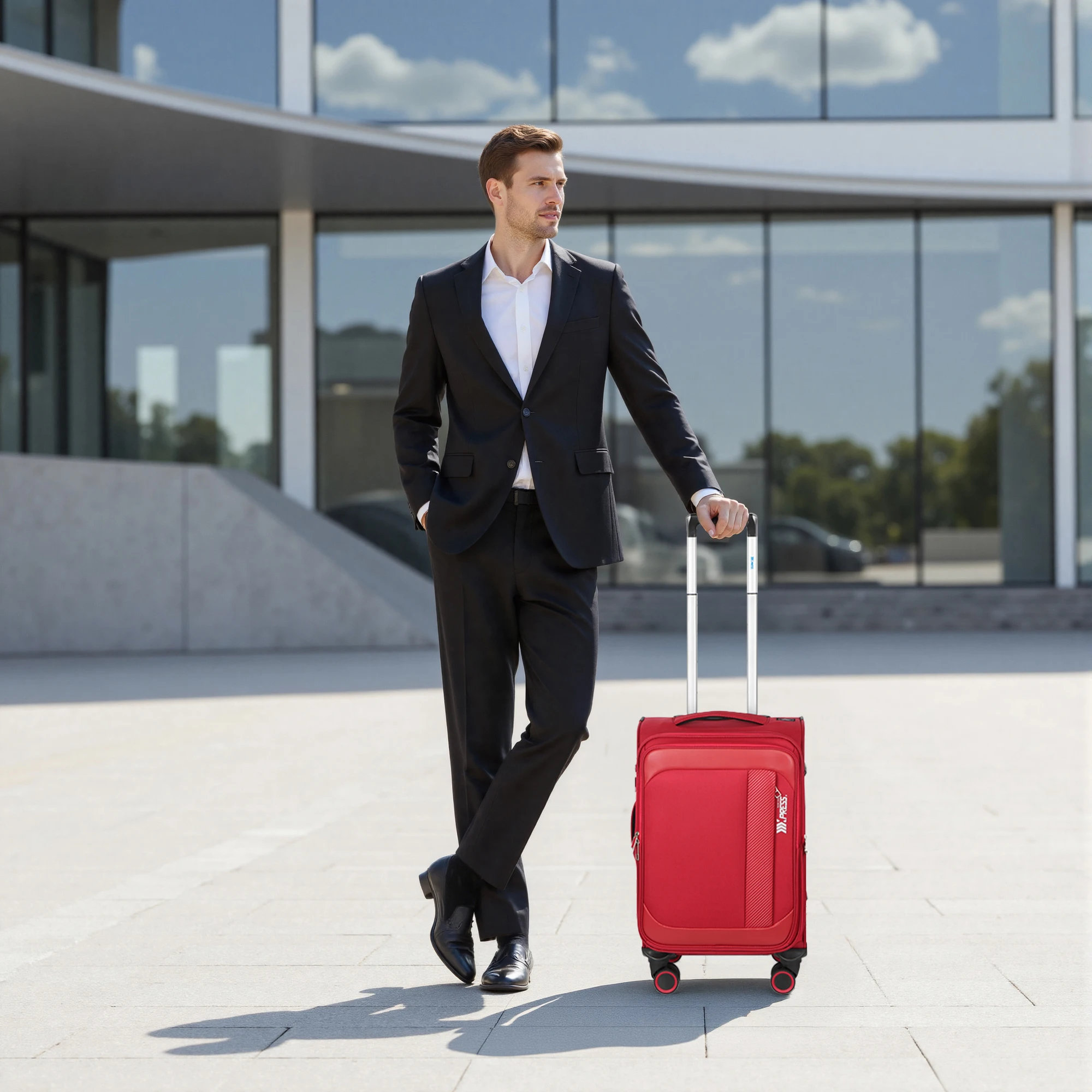 

Expandable Softside Suitcase with Spinner & TSA Lock Durable Travel Luggage With Telescoping Handle Ease Move 20in 26in 30in