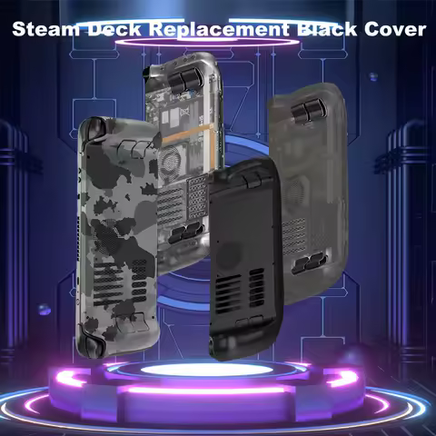 Steam Console Replacement Housing Case Custom Plate Faceplate with Two Heights DIY Back Set Shell with Buttons for Steam Deck