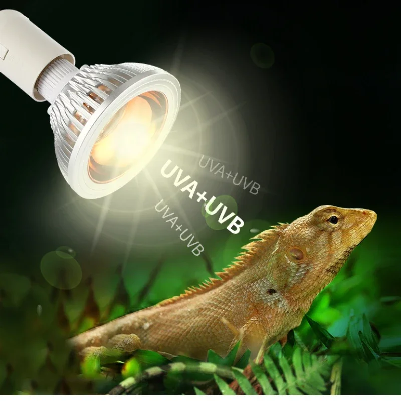 

UVA+UVB Reptile UV Light Bulbs Heating Lamp 10.0S 20.0S Turtle Lizard Basking Sunlight Reptile Terrarium LED Light 파충류 사육장