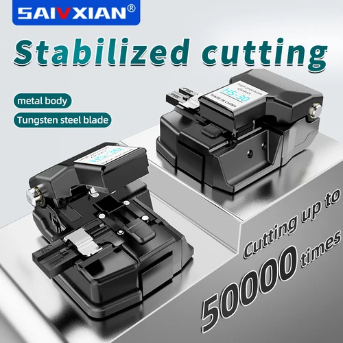 Imagen 1 del producto SAIVXIAN herramientas Web cortador de fibra óptica HS-30 cortador de Cable de fibra óptica puente de cola de cerdo de fibra desnuda Cable de cuero