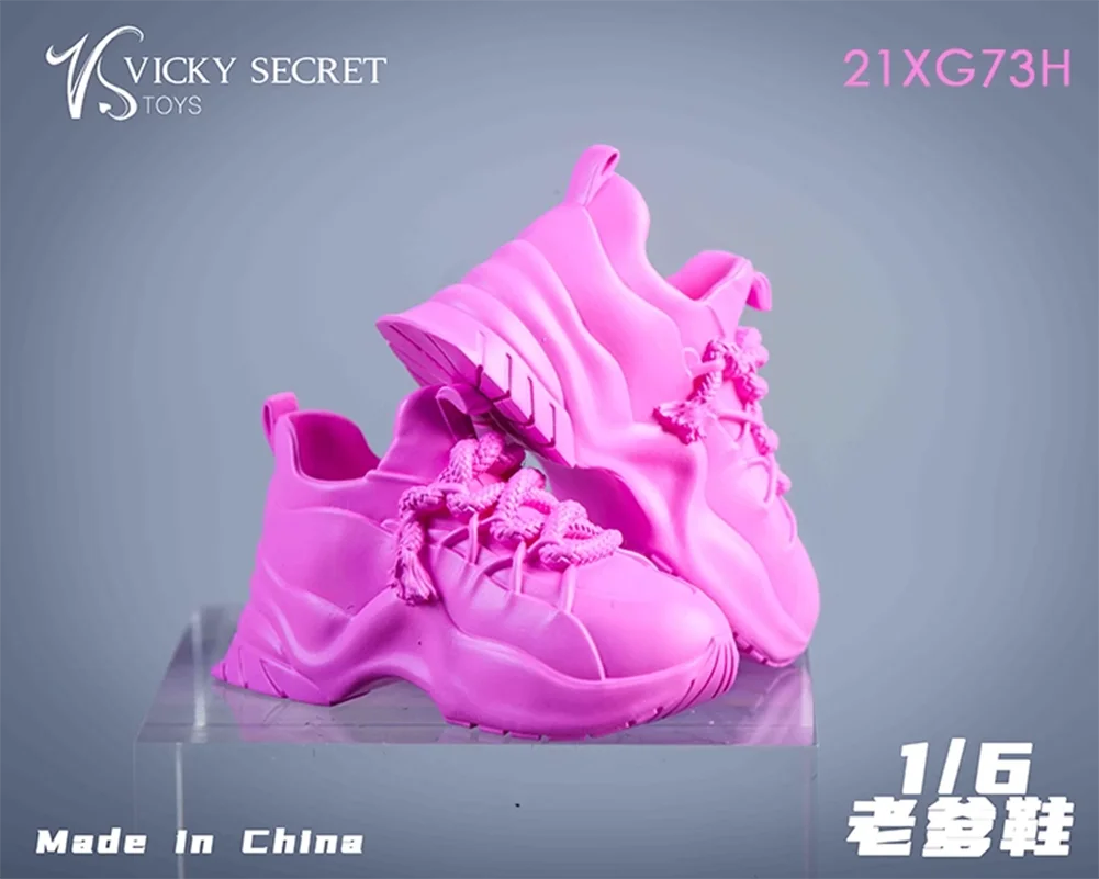 재고 있음 1/6 스케일 두꺼운 밑창 캐주얼 신발 아빠 신발 모델 의류 액세서리 12인치 여성 군인 액션 피규어 바디 인형에 적합