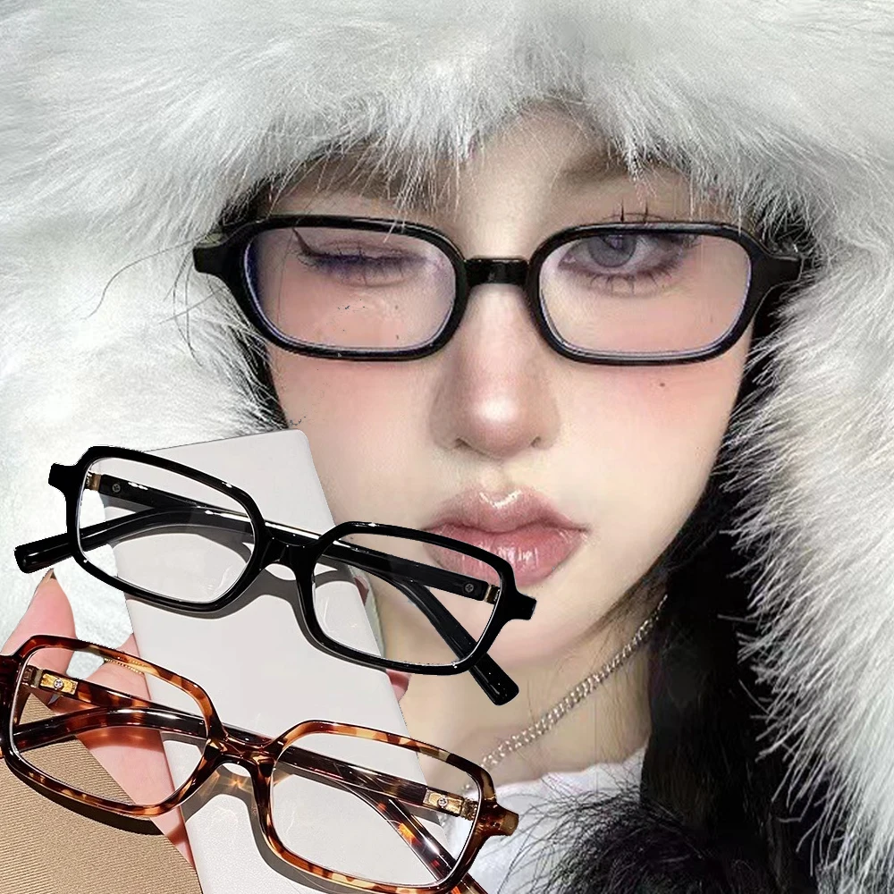 

Small Square Frame Glasses Women Retro Harajuku Eyeglasses Clear Reading Spectacle Blue Light Blocking Eyewears Japanese Korean