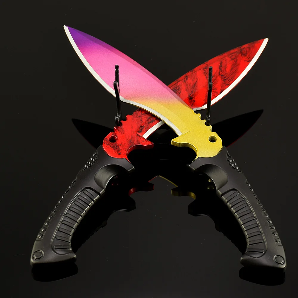 poignard de jeu de comptoir de terreur, 26cm/10.24 pouces, modèle d'arme en métal, couteau de forêt boréale, jouet pour garçon, cadeaux, article décoratif Cool, samouraï