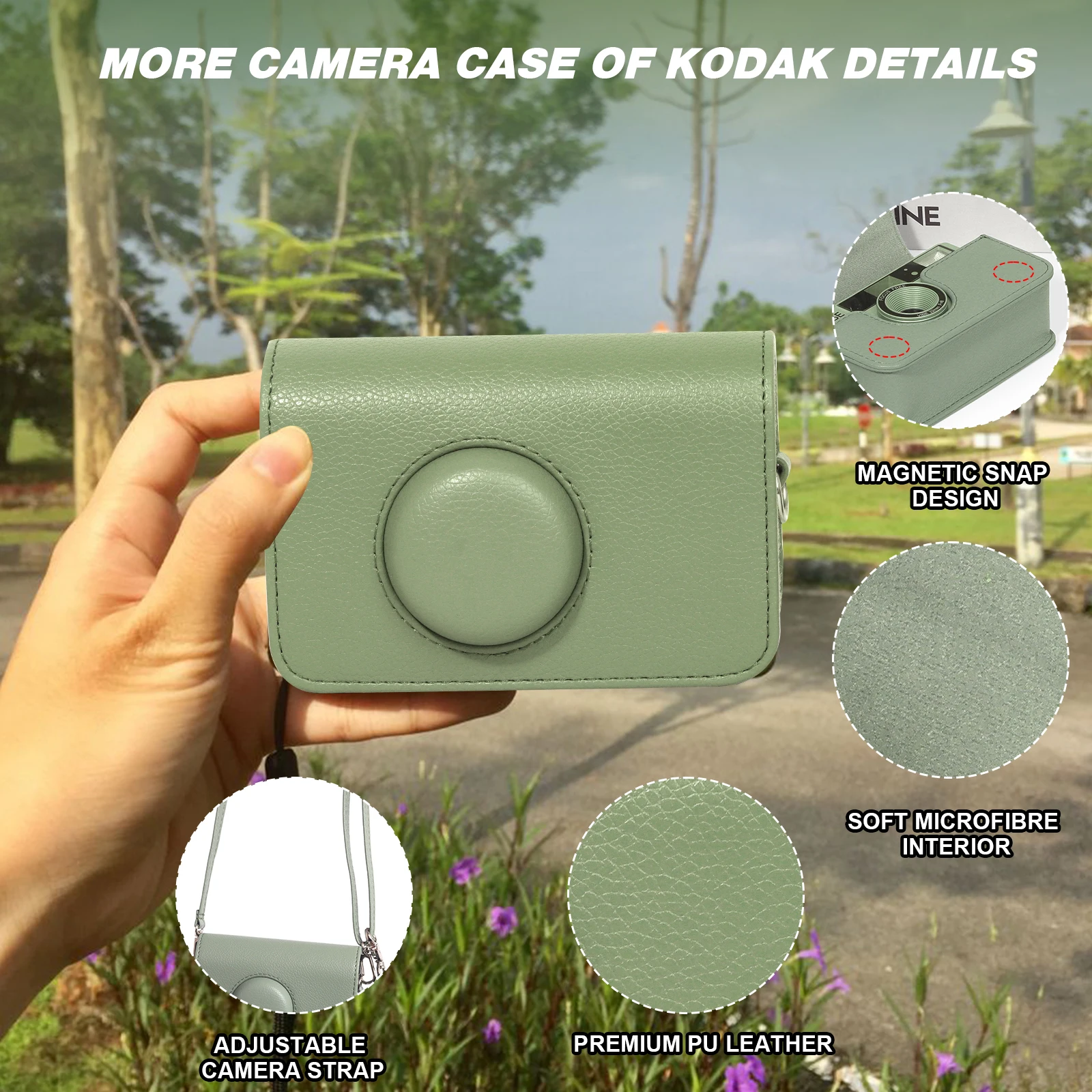 Camera Case for Kodak H35 H35N Frame Film Camera, Storage Holder Organizer for Kodak F9S M35 M38 I60 Paper Shoot kamera