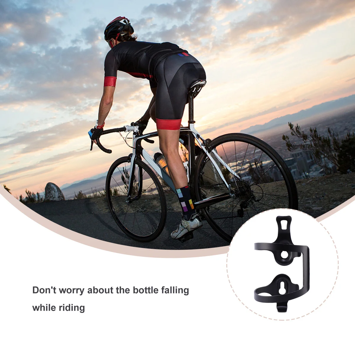 

Heavy Duty Aluminium Alloy Bike Water Bottle Holder Secure Fit No Collision Design Ideal for Mountain Road Cycling