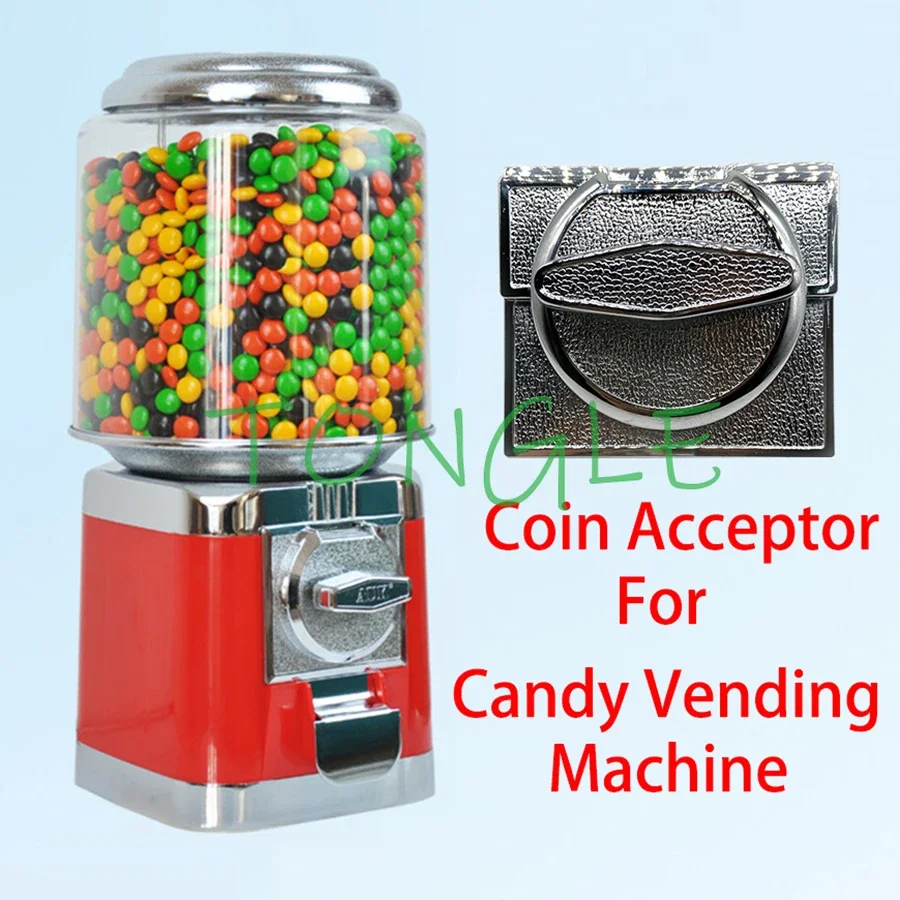 Gas Gacha Machine Gear Drive Coin Receiver, Mechanical Coins Acceptor, Capsule Toys, Candy Vending Machine, High Quality