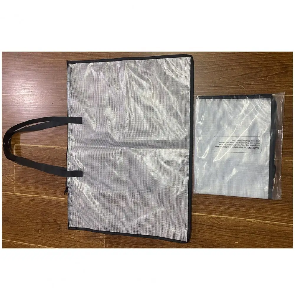 

Poster Storage Case Bulletin Board Files Carrying Transparent Handbag Art Portfolio Tote Bag with Handle And Zipper for Artwork