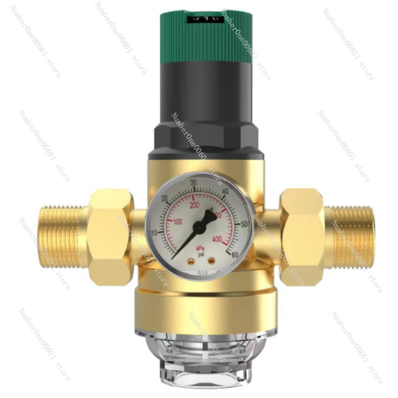 1 szt. DN15/DN20 regulowany zawór redukcyjny ciśnienia wody ze zintegrowanym filtrem/wskaźnikiem zawór regulacyjny wody z filtrem wstępnym