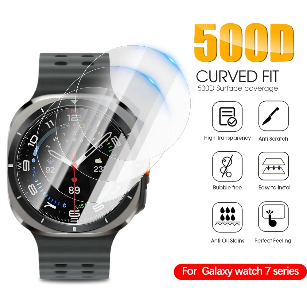 1-10Pcs Tempered Glass Film for Samsung Galaxy Watch 7 Ultra 47mm Protective Cover Screen Protector for Watch 7Ultra Accessories