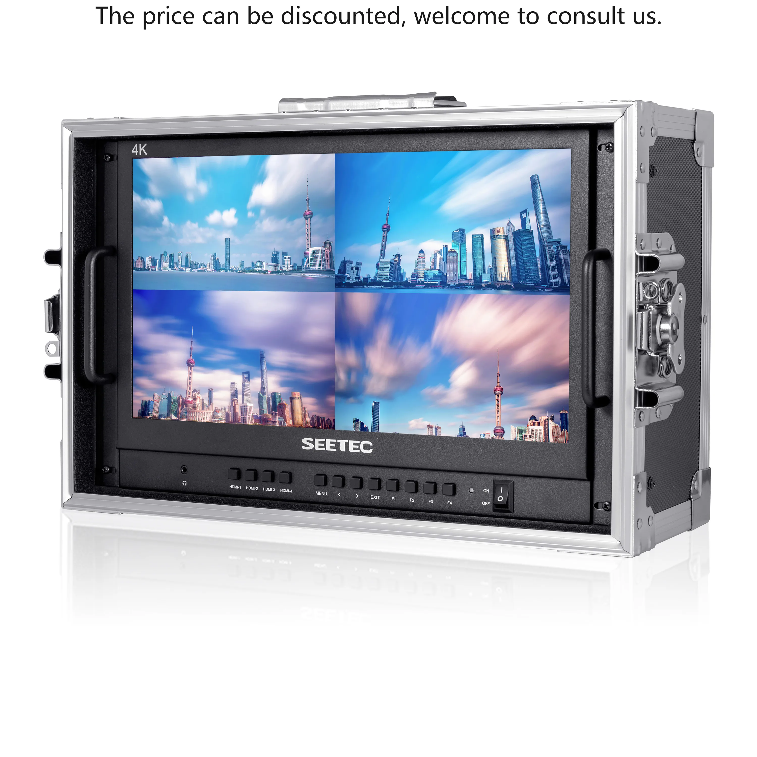 

SEETEC ATEM156-CO Portable Broadcast Monitor 4K HDMI 15.6" Inch 60hz 16:9 Fhd Ips Type C Interface Broadcast Director Monitor