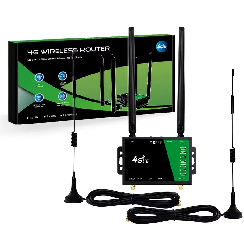 Factory Wholesale 4G Router with Sim Card Outdoor Antenna  4G Wireless Wifi Router WiFi Portable Router Network