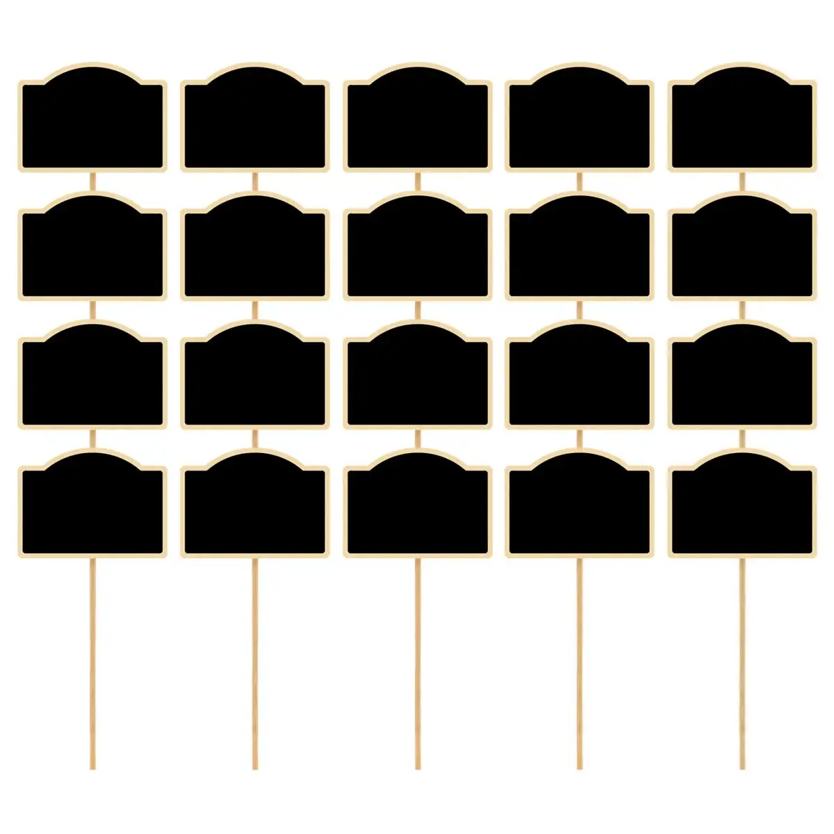 

20 Pcs Mini Chalkboard Toppers Small Blackboard Tags for Flower Plants Garden Makers Decorative Signs Plant Labels