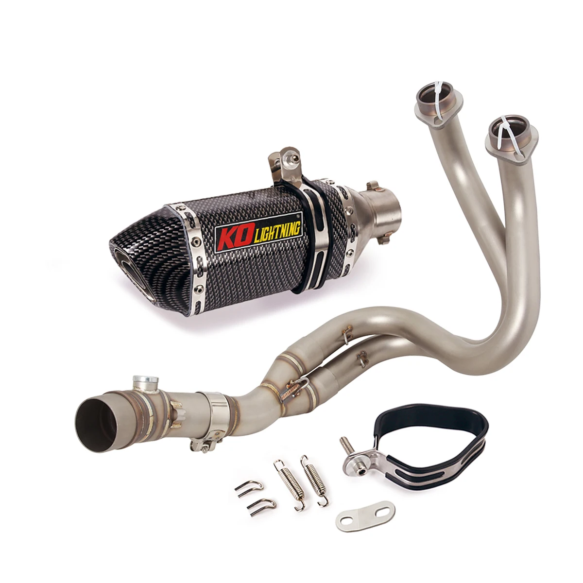 Voor Kawasaki Z650 Ninja 650 Versys 650 Z650RS Motorfiets Uitlaatsysteem Front Sluit Link Pijp Slip Op 51Mm Uitlaat escape