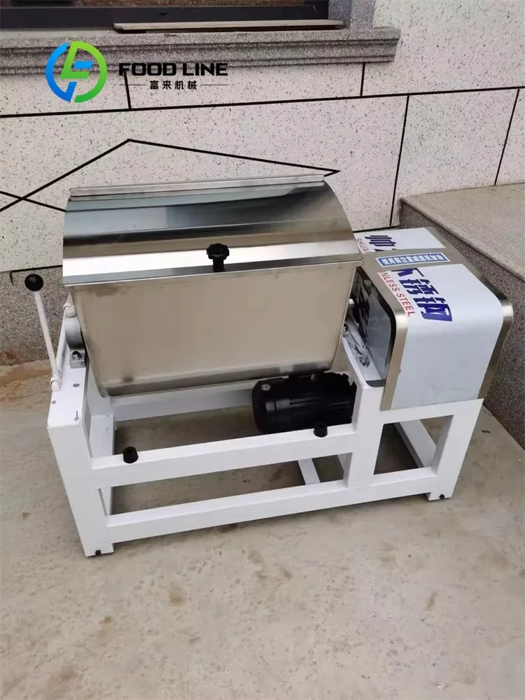 

Электрическая машина для замешивания теста для хлеба, горизонтальная промышленная машина для смешивания муки, тестомес