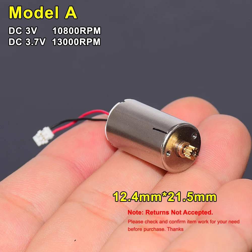 Japan Micro Mini 12mm 13mm Big Coreless Electric Motor DC 3V-12V High Speed 5-Pole Rotor Engine for Robot Control