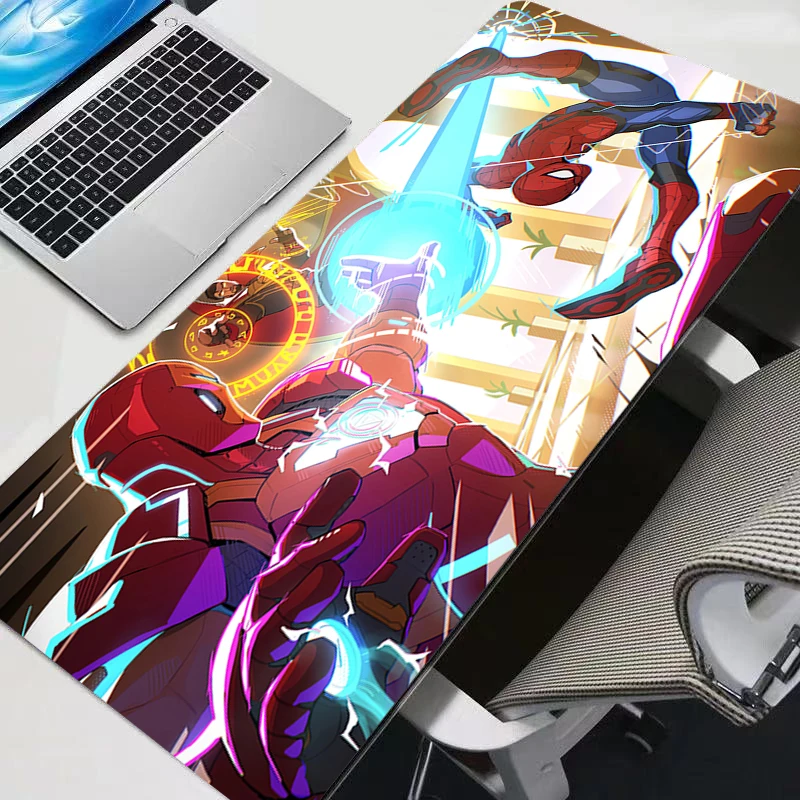 الألعاب لوحة المفاتيح البساط الكمبيوتر المحمول HD طباعة أنيمي ماوس الوسادة مكتب الكمبيوتر الرجل الحديدي المطاط تمديد مكتب حصيرة ألعاب الكمبيوتر خزانة ماوس #3