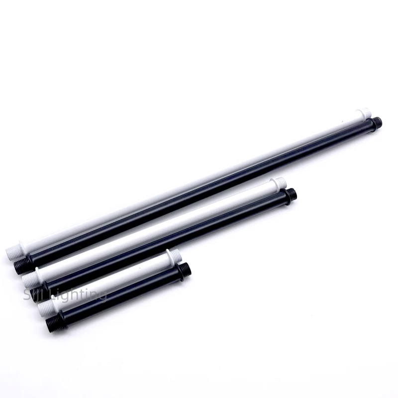 Iron Tube M10 Tooth Tube Connecting Pipe Screw Hollow Straight Rod with Thread Pipe Both Ends Thread Metal Desk Lamp Tube Rod