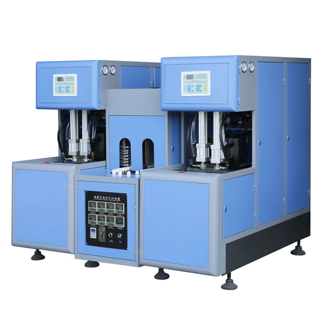 Easy Operate 2 cavity Blowing Machine Pet Bottle Semi-automatic Blower 1L-2L