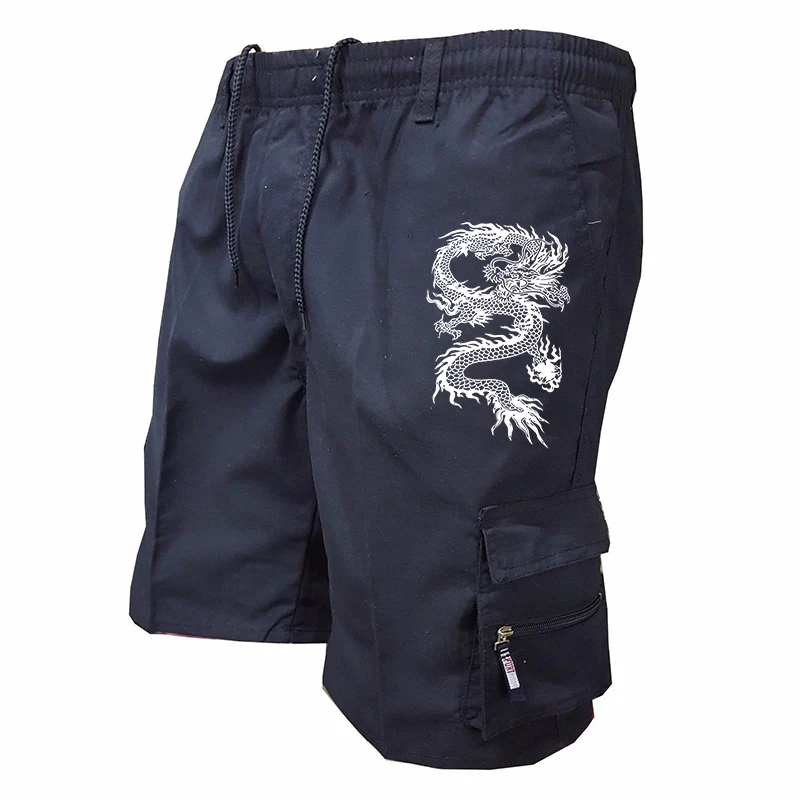 Pantalones cortos deportivos para hombre, Shorts informales, holgados, multibolsillo, para exteriores, Verano