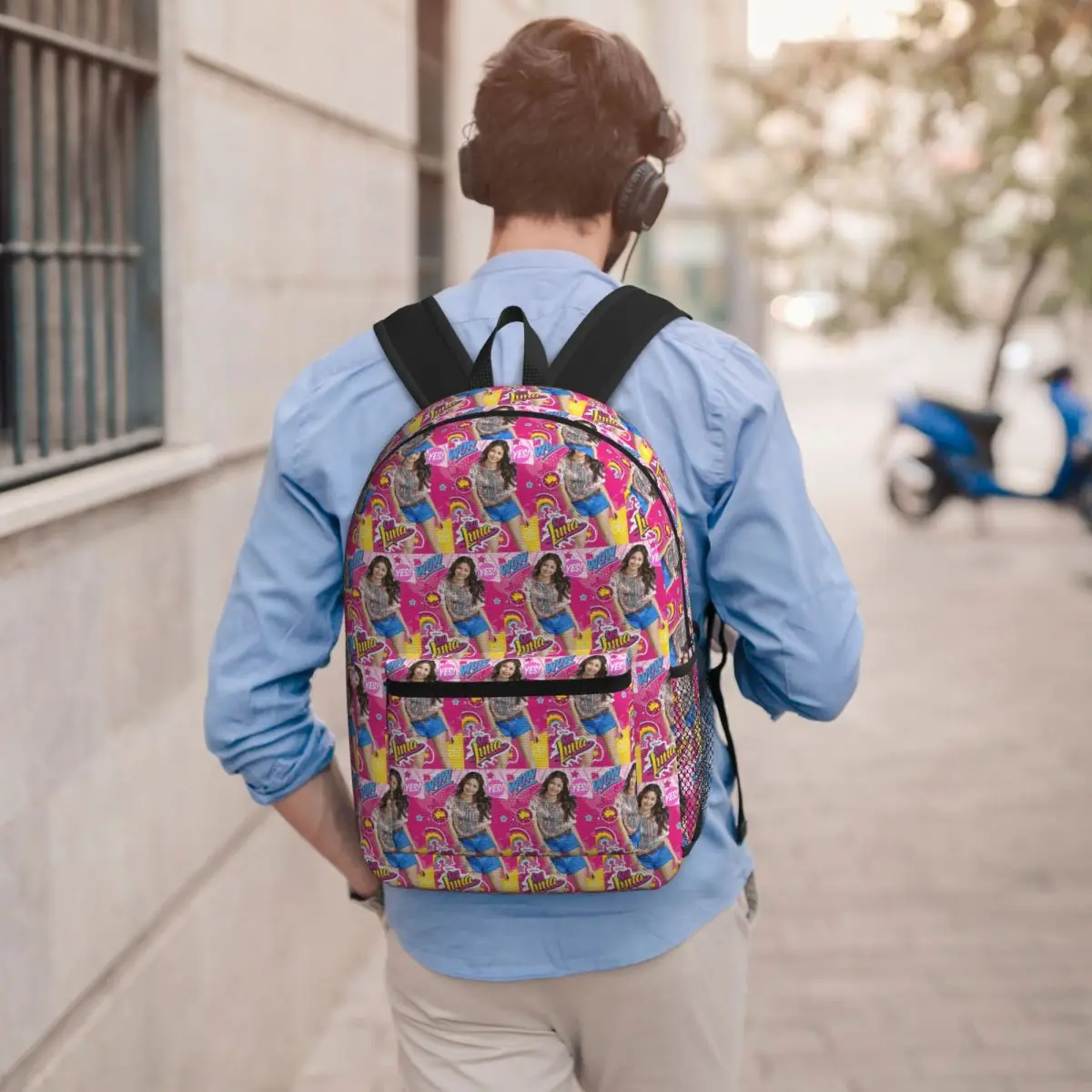 Mochila com estampa de filme argentino Soy Luna, bolsa escolar para estudantes, bolsa escolar para crianças, bolsa de ombro para laptop, para homens e mulheres